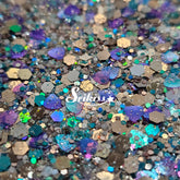 Royal Coast Chunky Glitter Mix- Gold and Purple Glitter